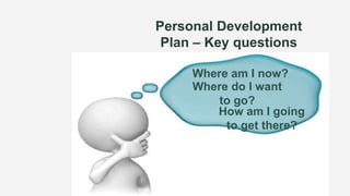 Personal Development is:
• An important lifelong process.
• A way to:
• Assess your skills and qualities.
• Consider your ...