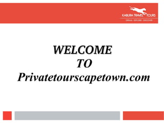 WELCOMEWELCOME
TO
Privatetourscapetown.com
 