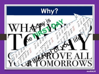 Why?

1st
Day

mnRAJU

 