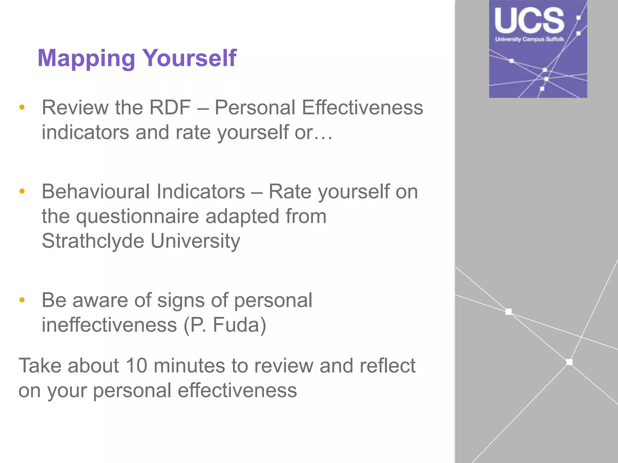 Personal effectiveness presentation | PPTX