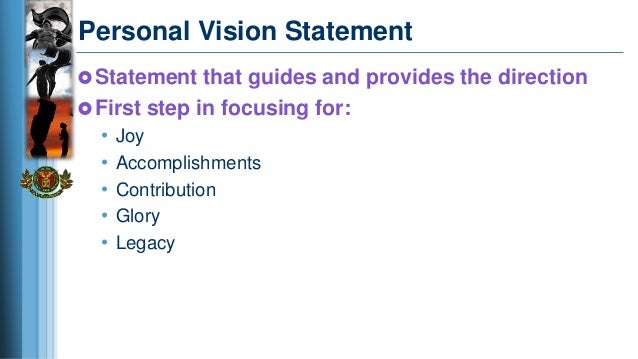 personal vision statement