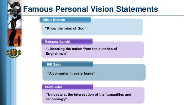 personal vision statements