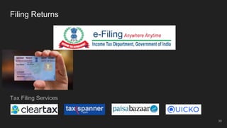 Filing Returns
Tax Filing Services
30
 