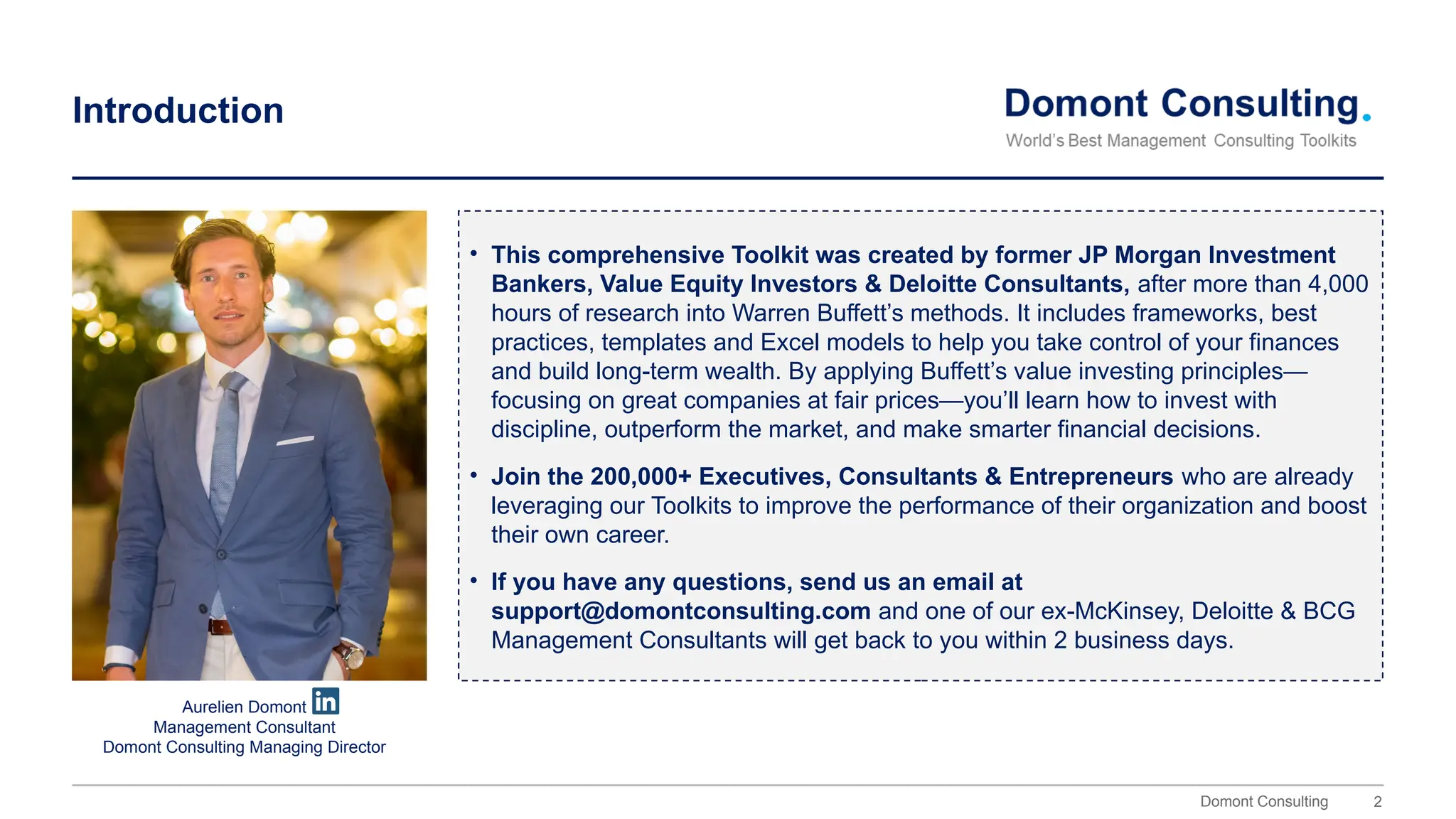 Personal Finance & Warren Buffett Investing Strategy Toolkit | PPTX