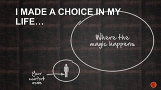 I MADE A CHOICE IN MY
LIFE
 