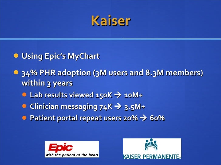 personal health records an overview kaiser my chart