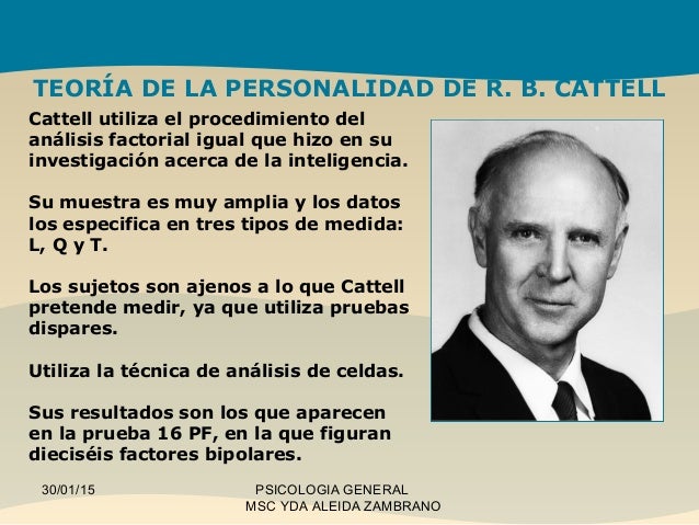 Teoria de la personalidad de cattell