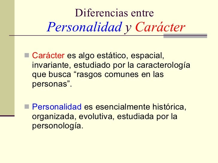 Diferencia entre temperamento caracter y personalidad pdf