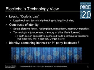 How Blockchain Technology is Reshaping Personal Identity | PPTX
