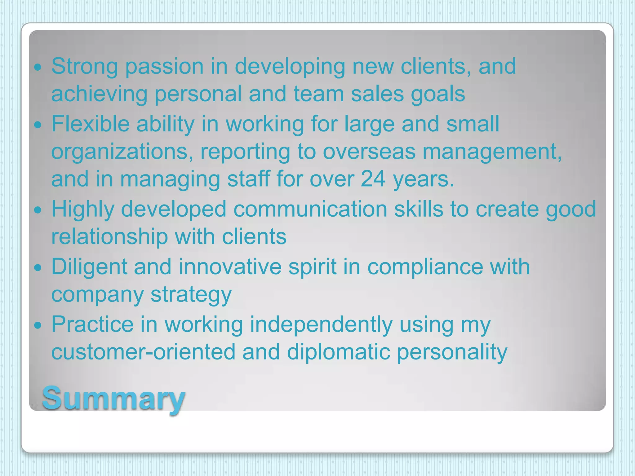 Personal Information