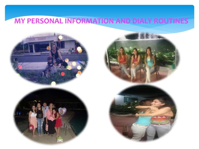 Personal information and dialy routines | PPTX