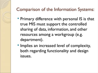 Personal Information Systems powerpoint slides | PPTX