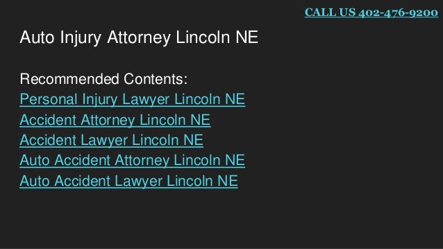 Personal injury lawyer lincoln ne