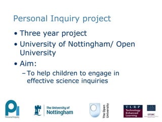 Personal Inquiry | PPTX