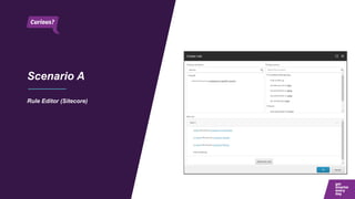 Scenario A
Rule Editor (Sitecore)
 