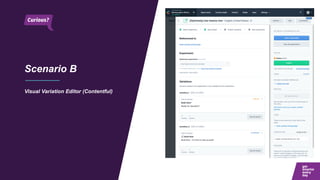 Scenario B
Visual Variation Editor (Contentful)
 