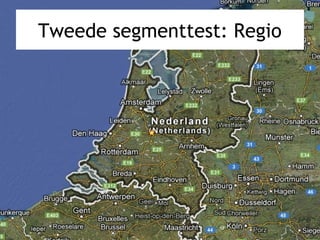 Tweede segmenttest: Regio
 