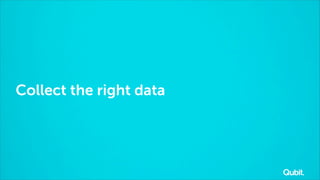 Collect the right data

 