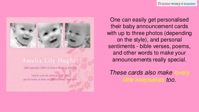 baby announcement words