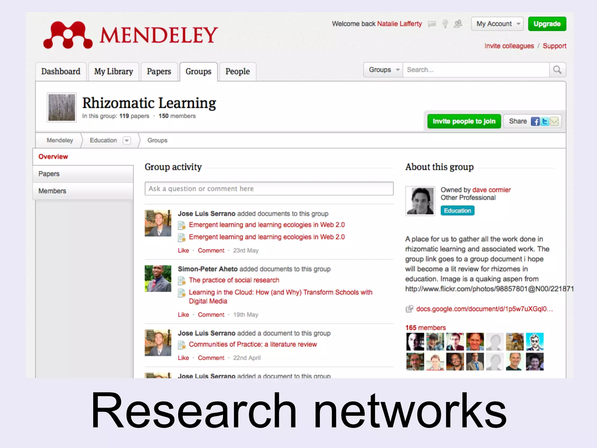 Research networks 
 