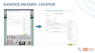 AUDIENCE ANLEGEN - LOCATION!
!
 