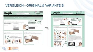 Vs.
VERGLEICH - ORIGINAL & VARIANTE B!
!
 