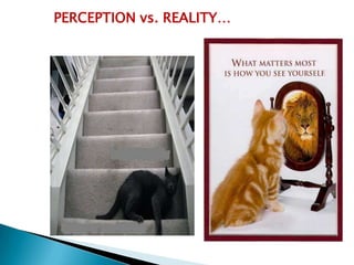 PERCEPTION vs. REALITY…
 
