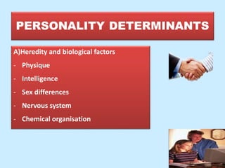 A)Heredity and biological factors
- Physique
- Intelligence
- Sex differences
- Nervous system
- Chemical organisation
 