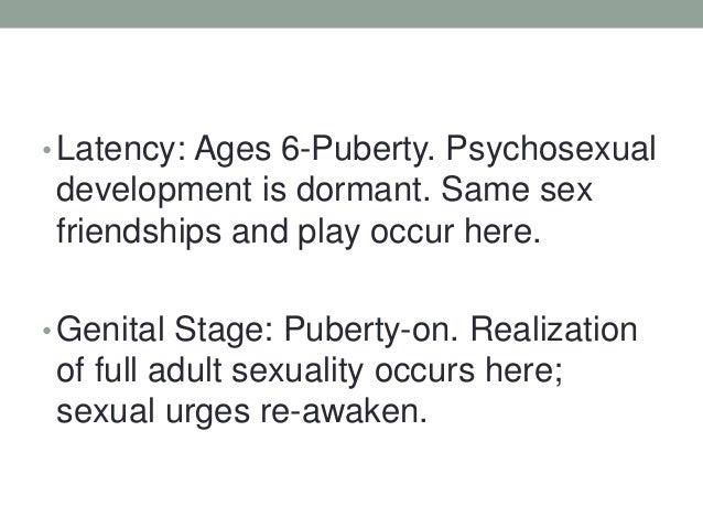 The Genital Stage Of Psychological Development Occurs From About Ages