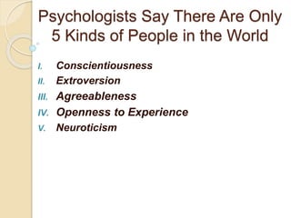 Personality development | PPTX