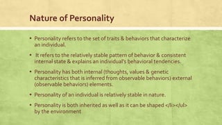 Personality | PPTX