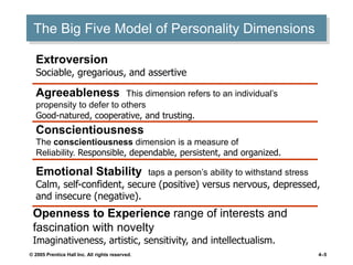Personality Ranges personality.ppt