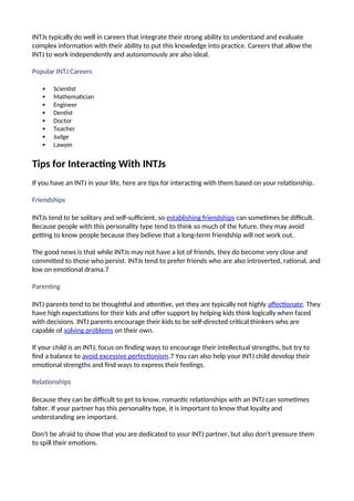 Intj Parents Personality types is very vital for each and every person. It helps a ...