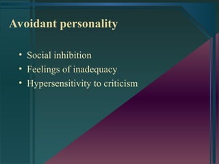 personality.ppt and disorder and thier management | PPT