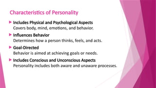 PERSONALITY. Psychology notes by Mrs.Shilpa Hotakar.pptx