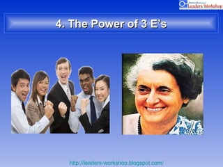 4. The Power of 3 E’s 