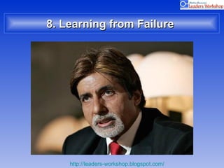 8. Learning from Failure  