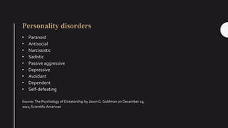 Psychopathogram Hitler Personality Analysis of Adolf Hitler | PPTX