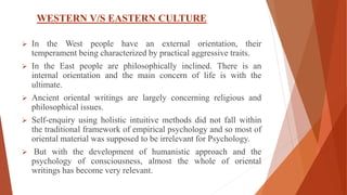 ORIENTAL PSYCHOLOGY PPT | PPT | Free Download