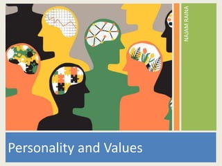 Personality and Values
NAJAM
RAINA
 