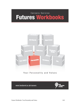 Futures Workbooks: Your Personality and Values   1/40
 