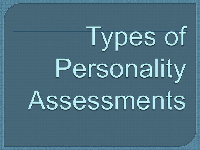 personality assessment 2nd sem