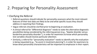Referral Question Example Personality assessment.pptx