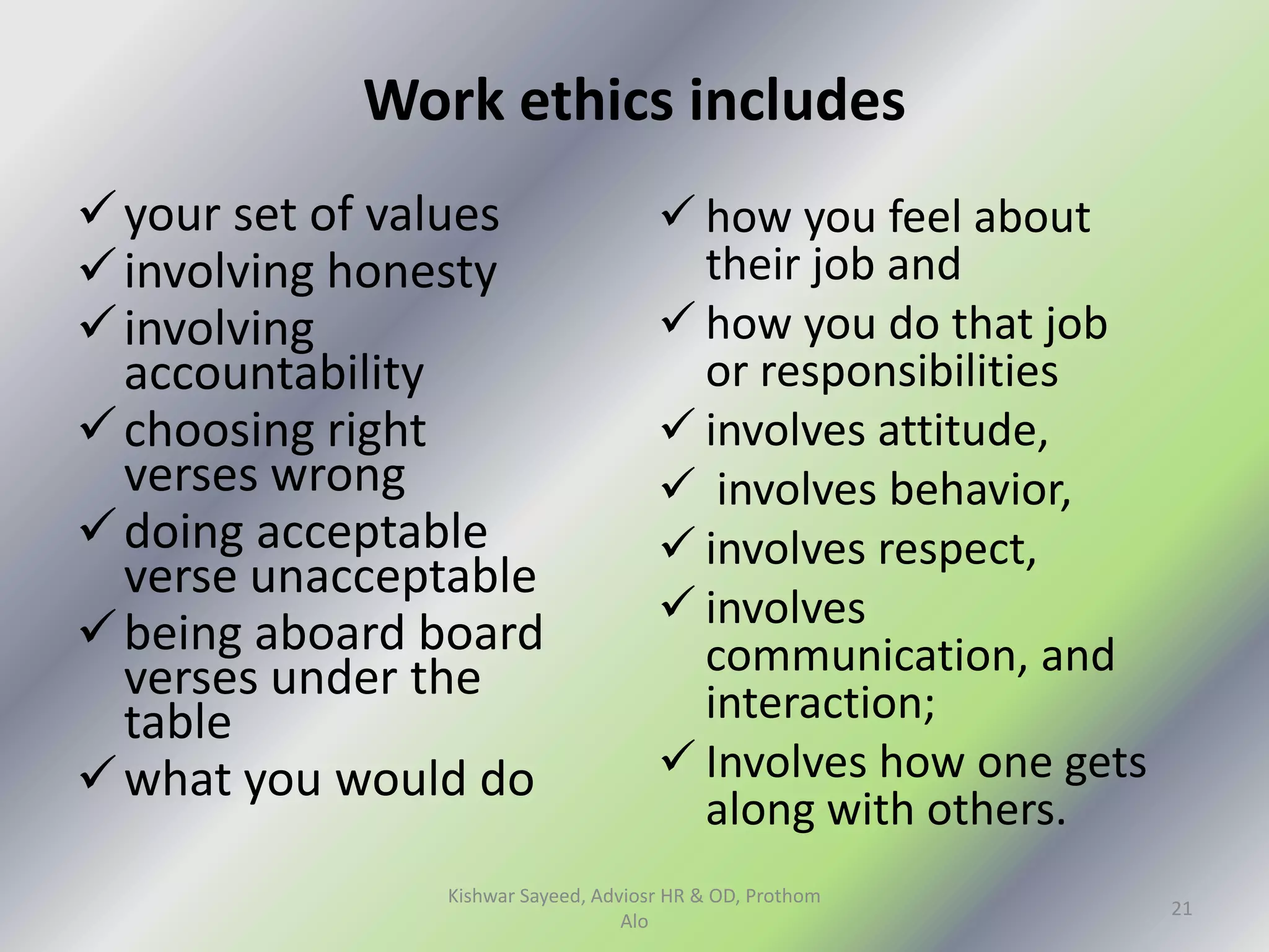Personality, attitudes, workplace behavior and motivation ( former) | PPTX