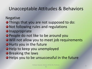 Personality, attitudes, workplace behavior and motivation ( former) | PPTX