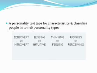 Personality attributes and types | PPTX