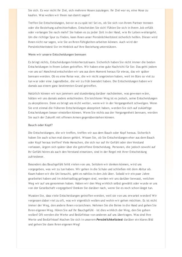 Zeit online entscheidungen treffen