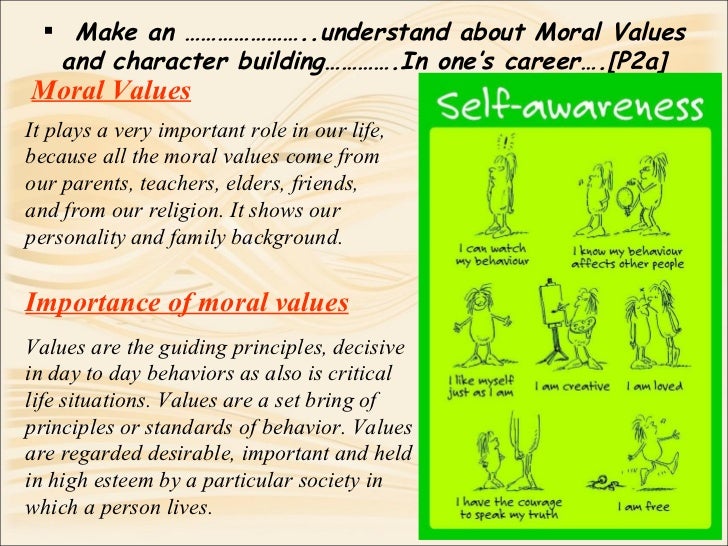 Character education the moral life of