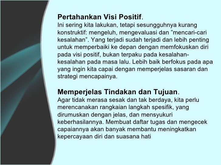 Personality Development Pengembangan Sikap Positif Dalam Menghadapi S