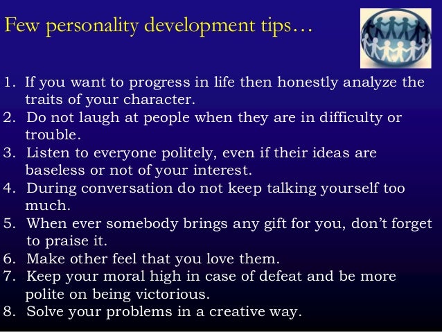 Personality development & Types of Personality